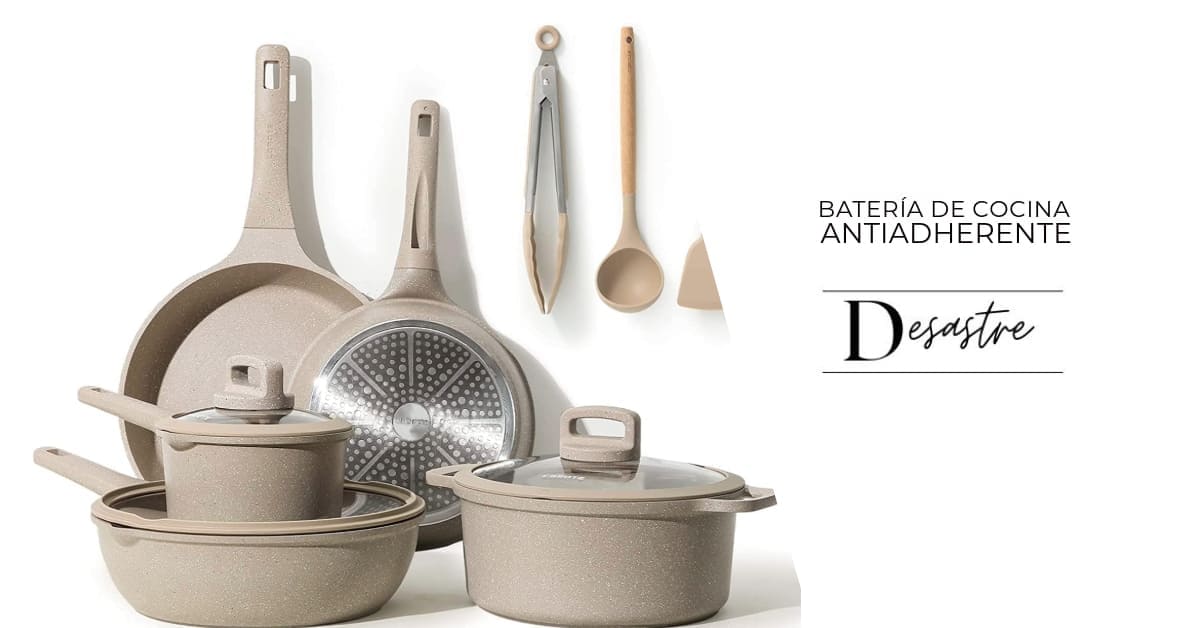 batería de cocina antiadherente